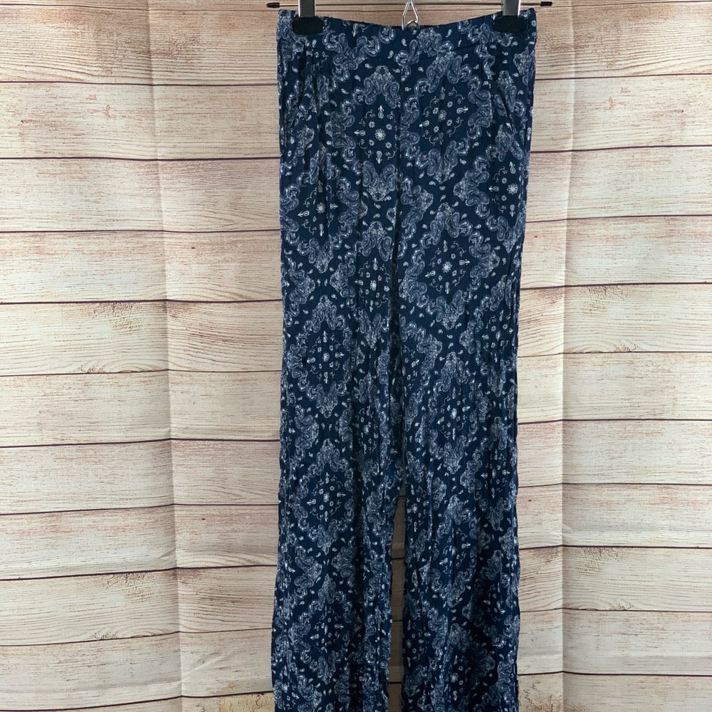 Blue Blush Lounge Pants Blue Paisley - Picture 1 of 5
